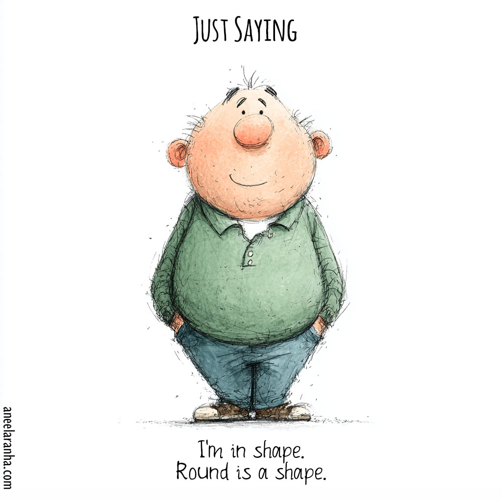 AneelAranha's tweet image. I'm in shape. Round is a shape. #JustSaying