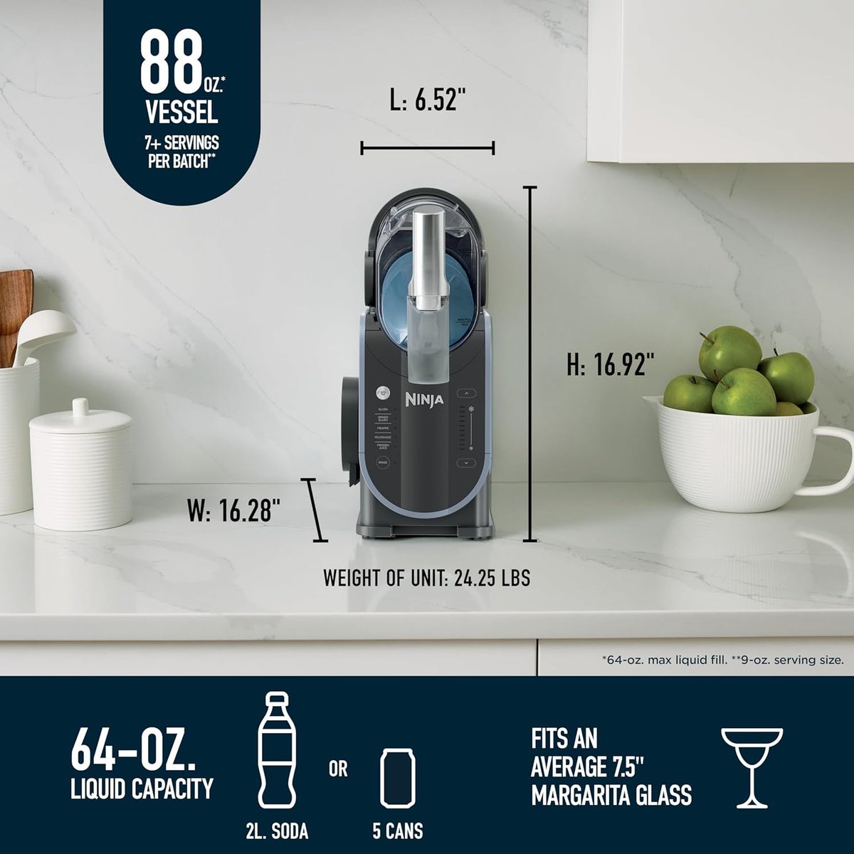 _Geotherma's tweet image. Amazon - Ninja SLUSHi with RapidChill Technology, 88 oz. Frozen Drink &amp;amp; Slushie Machine, 5 Preset Programs, Margaritas, Frappés, and More 

$259.99 - amzn.to/4dSwKYE Ad

#Ninja #drinks