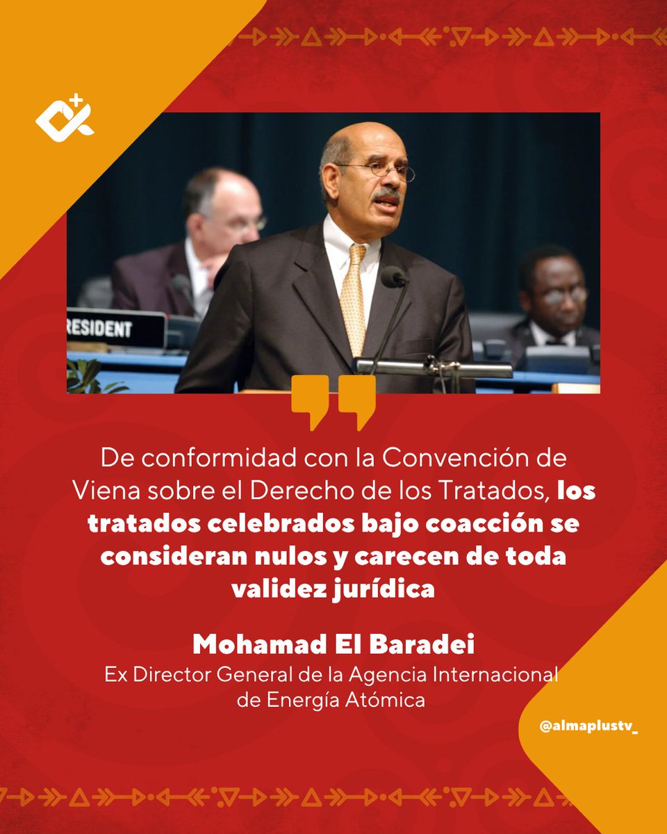 almaplustv's tweet image. #ULTIMAHORA |

🛑El ex director general de la Agencia Internacional de Energía Atómica (AIEA), Mohamad El Baradei, envió un mensaje al presidente estadounidense Donald Trump en relación con sus amenazas contra Irán para alcanzar un “acuerdo”.

🛑El Baradei recordó que, de