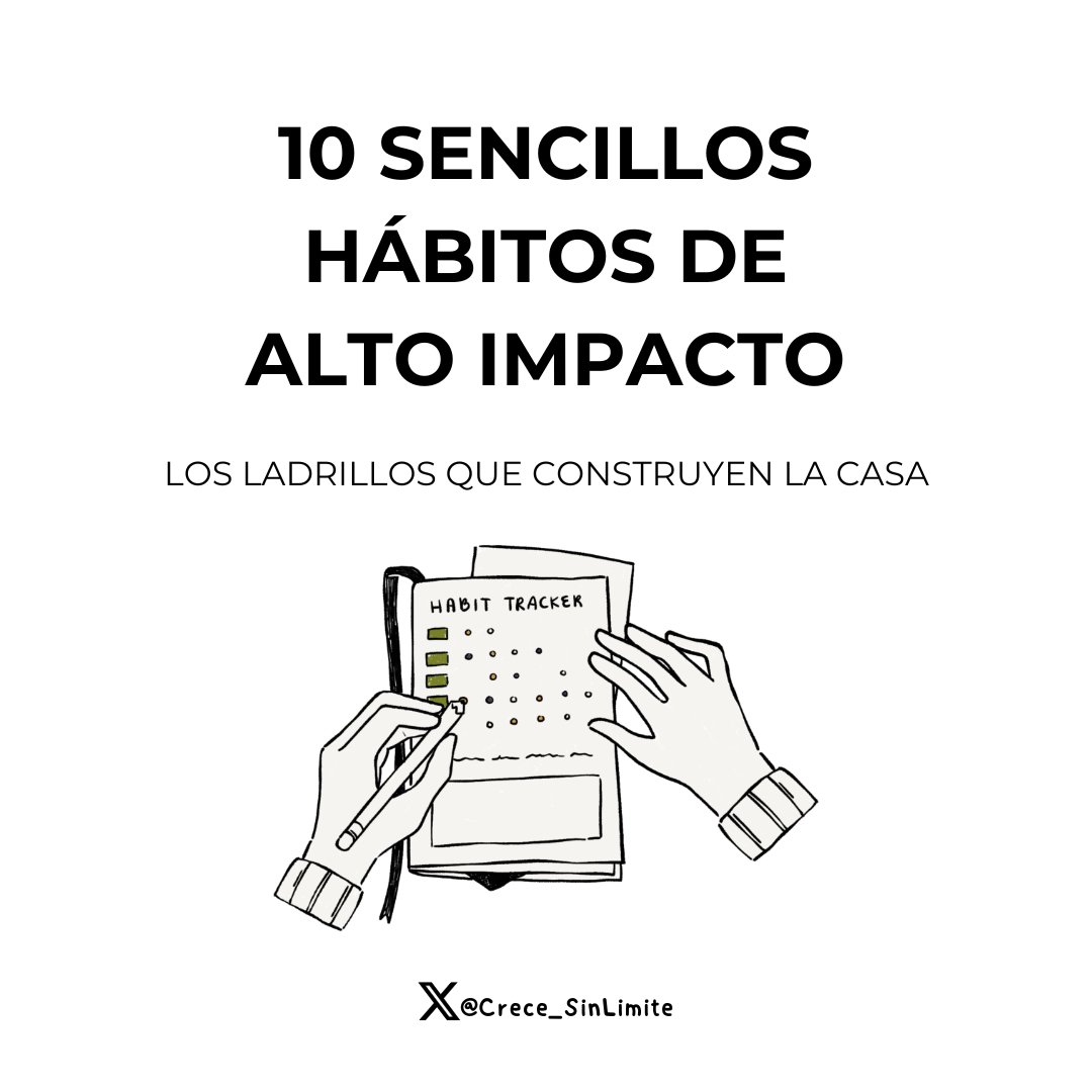 Crece_SinLimite's tweet photo. 10 sencillos hábitos de alto impacto.

Los ladrillos que construyen la casa.

-Hilo-🧵 https://t.co/mKpqGncFVP