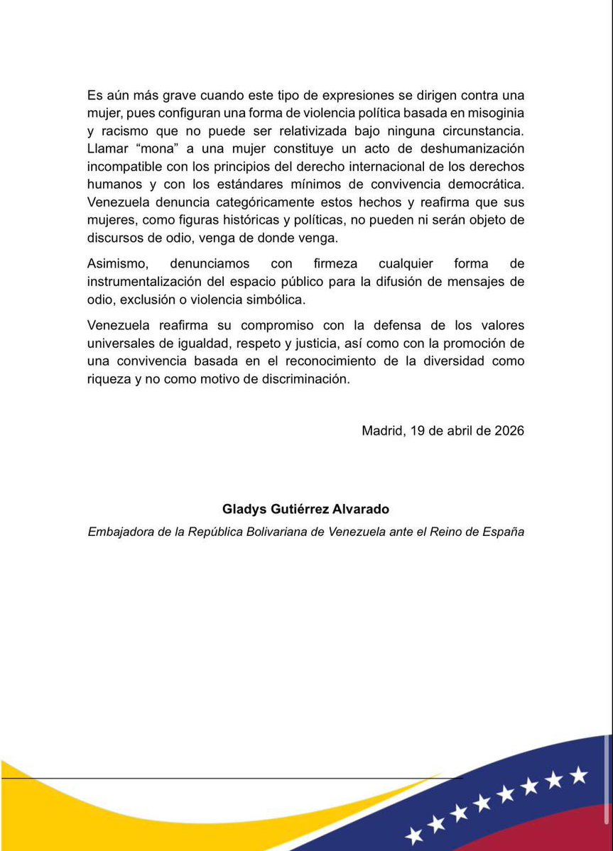 Embajada de Venezuela en el Reino Unido tweet media