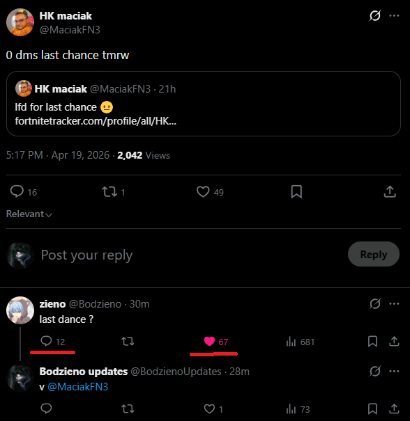 Bodzieno updates tweet media