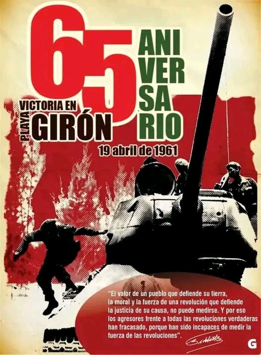 yaisell81's tweet photo. 19 abril de 1961: Cuba derrota mercenarios de la CIA en Playa Girón. Primera gran derrota militar del imperialismo en América. Lección vigente ante el bloqueo y amenazas actuales. ¡Gloria eterna a los caídos!  #GironEsHoy https://t.co/je6P5l22QJ