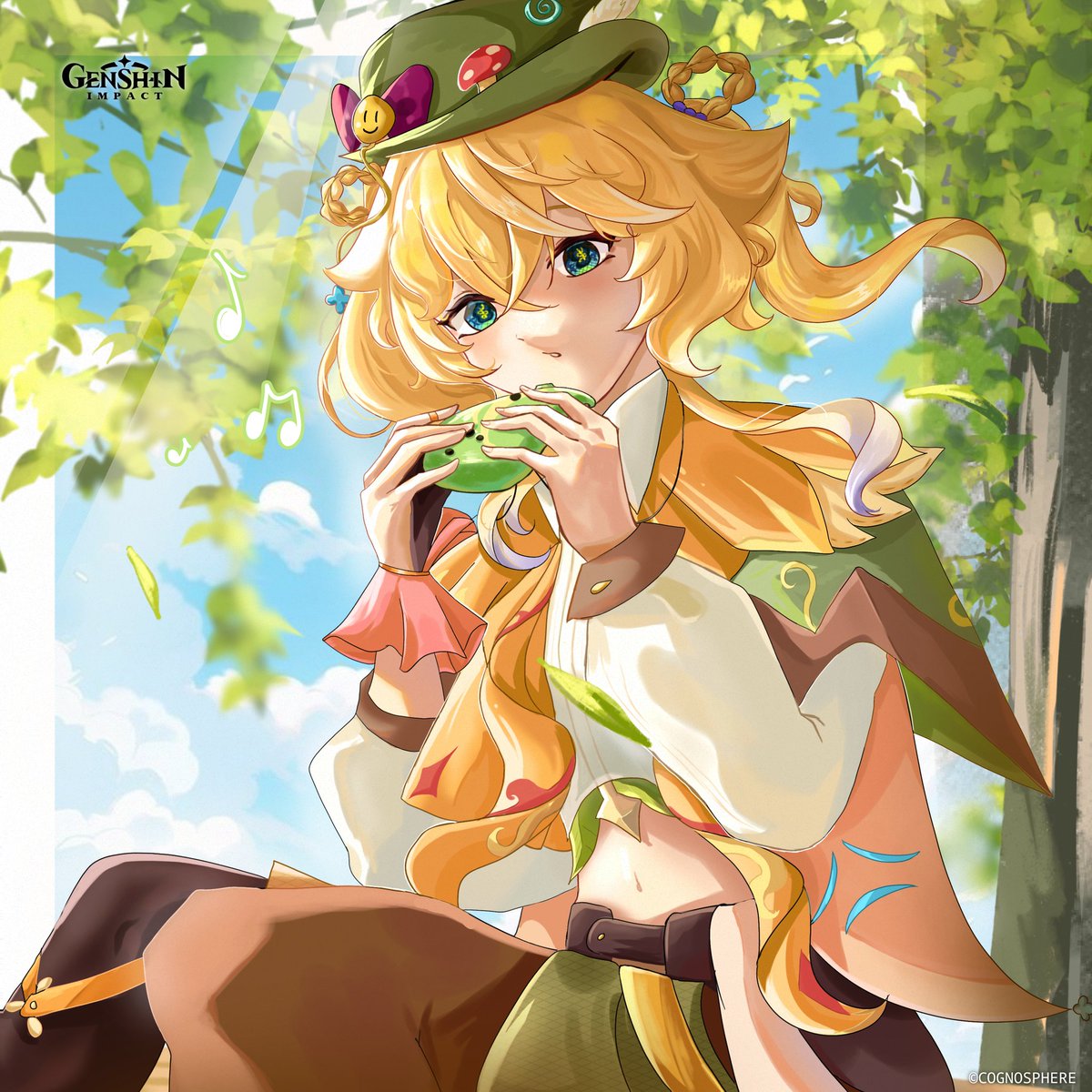 baeroulle's tweet photo. Happy birthday, Keyna!
Oh? Hey! Turns out it's you, hehe~ Hmm... I don't think it's the right time for me to play tricks on all the residents of Mondstadt today; I want to let them get some rest after everything that's happened in the city..
#GenshinImpact #Keyna #oc https://t.co/35gf5qCZUa