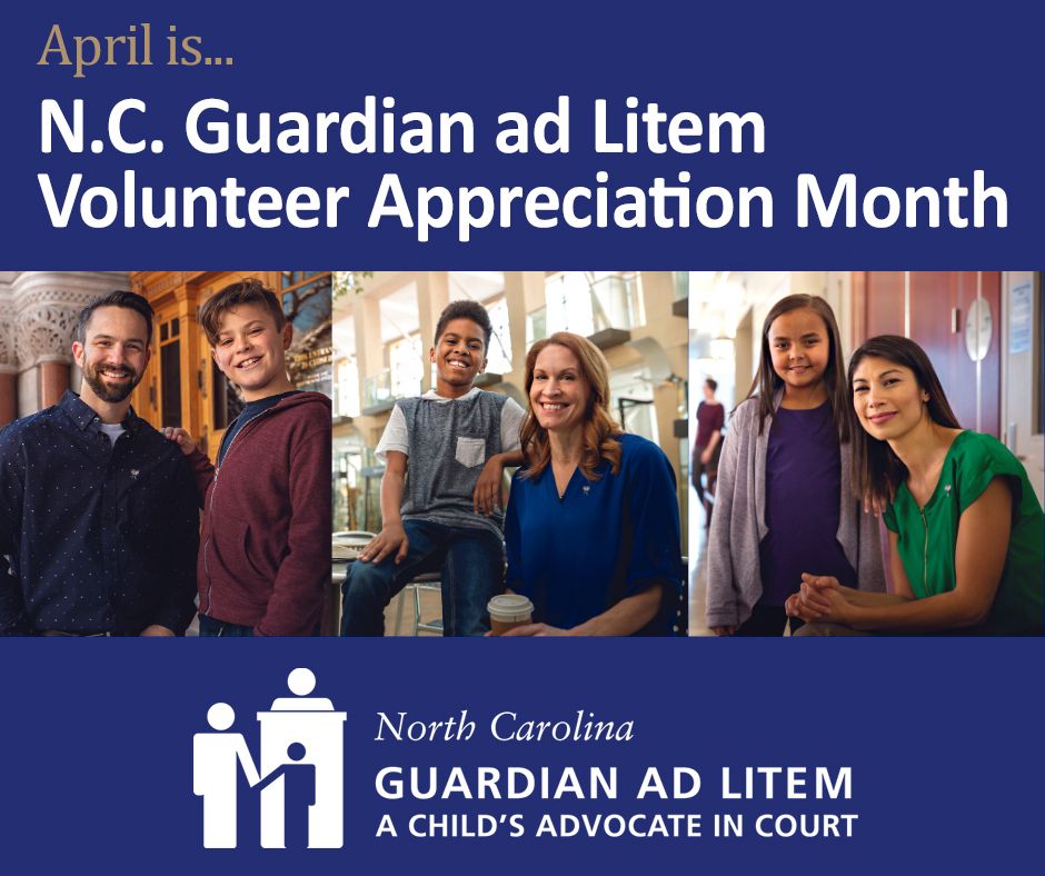 Tomorrow is #VolunteerRecognitionDay and April is Guardian ad Litem (GAL) Volunteer Appreciation Month. 

Our volunteers play a crucial role in advocating for abused or neglected children and our success in giving a voice to these vulnerable children is all thanks to the