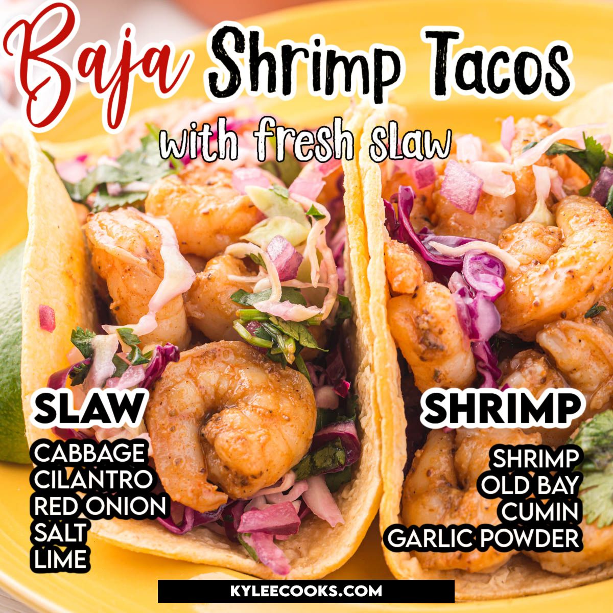 kyleecooks's tweet image. Whip up Baja Shrimp Tacos for a coastal twist! Season the shrimp, sauté or grill, wrap in warm tortillas with tangy cabbage slaw. An easy 20-min dinner! #baja #tacos #shrimp #tacotuesday #kyleecooks kyleecooks.com/baja-shrimp-ta…