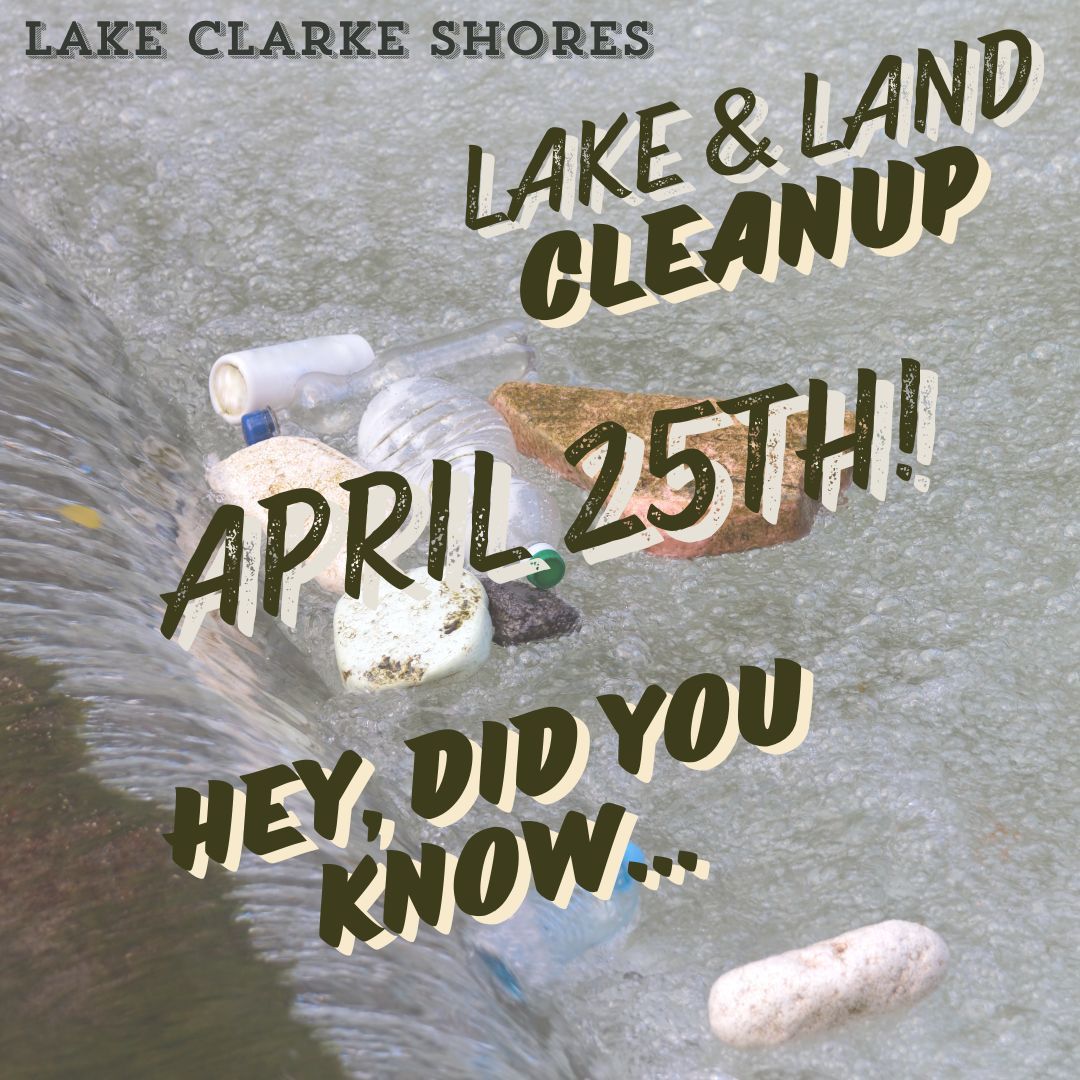 TownofLCS's tweet photo. Fact: Most litter in waterways starts on land.

That means a few hours of cleanup can make a real difference. Join us April 25 for the Lake and Land Cleanup.

Learn more: https://t.co/56wOCyE746 https://t.co/0wuJiIQX4q