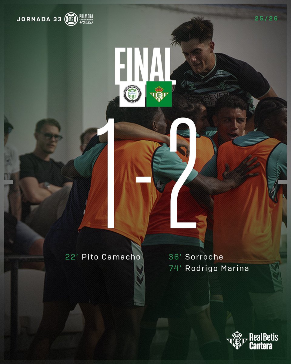 90' (+9') ⏱️⚽ ¡¡FINAAAAAAAAAAAAL!! ¡¡TRIUNFO VITAL FUERA DE CASA!!  🤩💚🙌

#BetisDeportivo #CanteraBetis