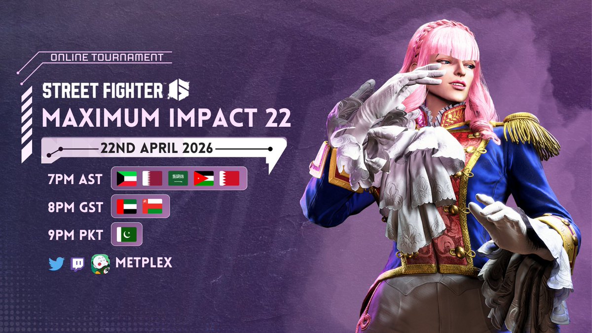 Metplex1's tweet photo. Maximum Impact Season is Back!

With Evo Japan soon and the World Warriors not too long after, its time to get into tournament shape!

Join MXI this Wednesday:
➡️ https://t.co/01BjeNXCbn
🔴 https://t.co/fhcGBR8n17 https://t.co/HMmQO3EKhj