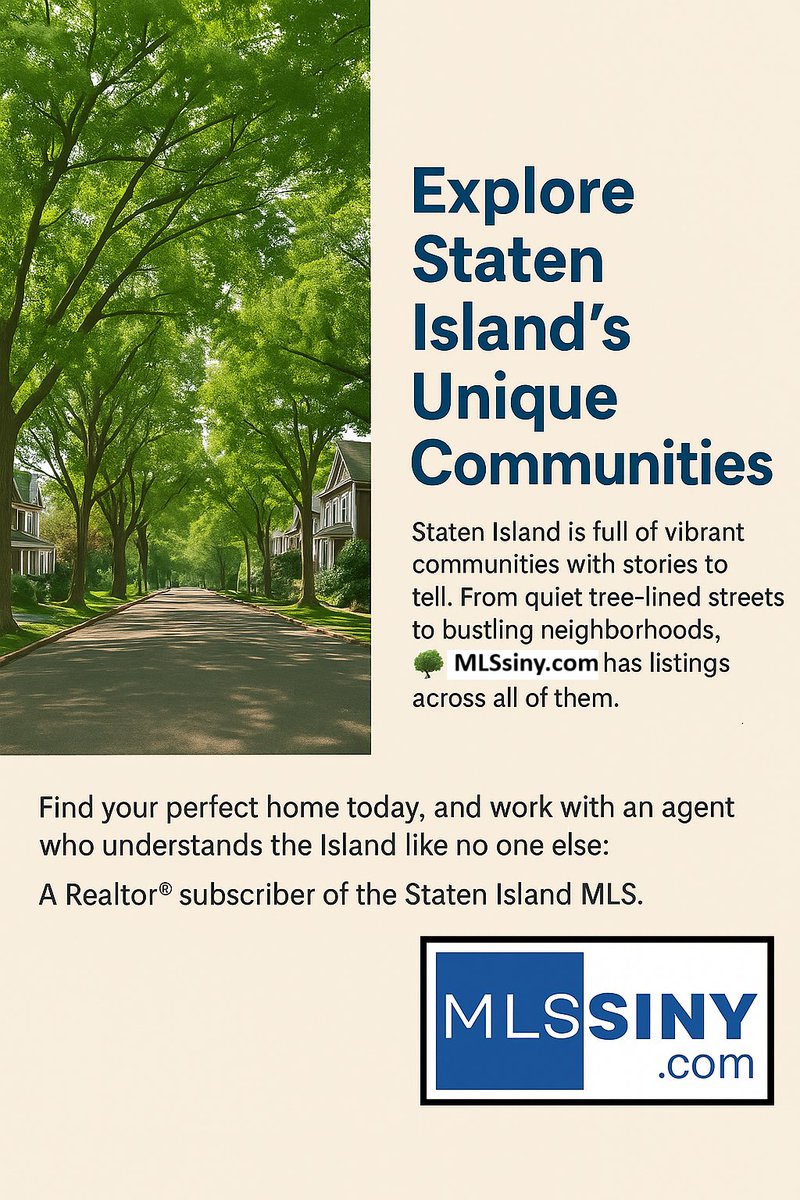 SIBOR's tweet photo. Be confident when buying or selling a home on Staten Island – Work with a Realtor® subscriber of the Staten Island MLS for expert guidance throughout your real estate transaction. https://t.co/oka5rIPSqX