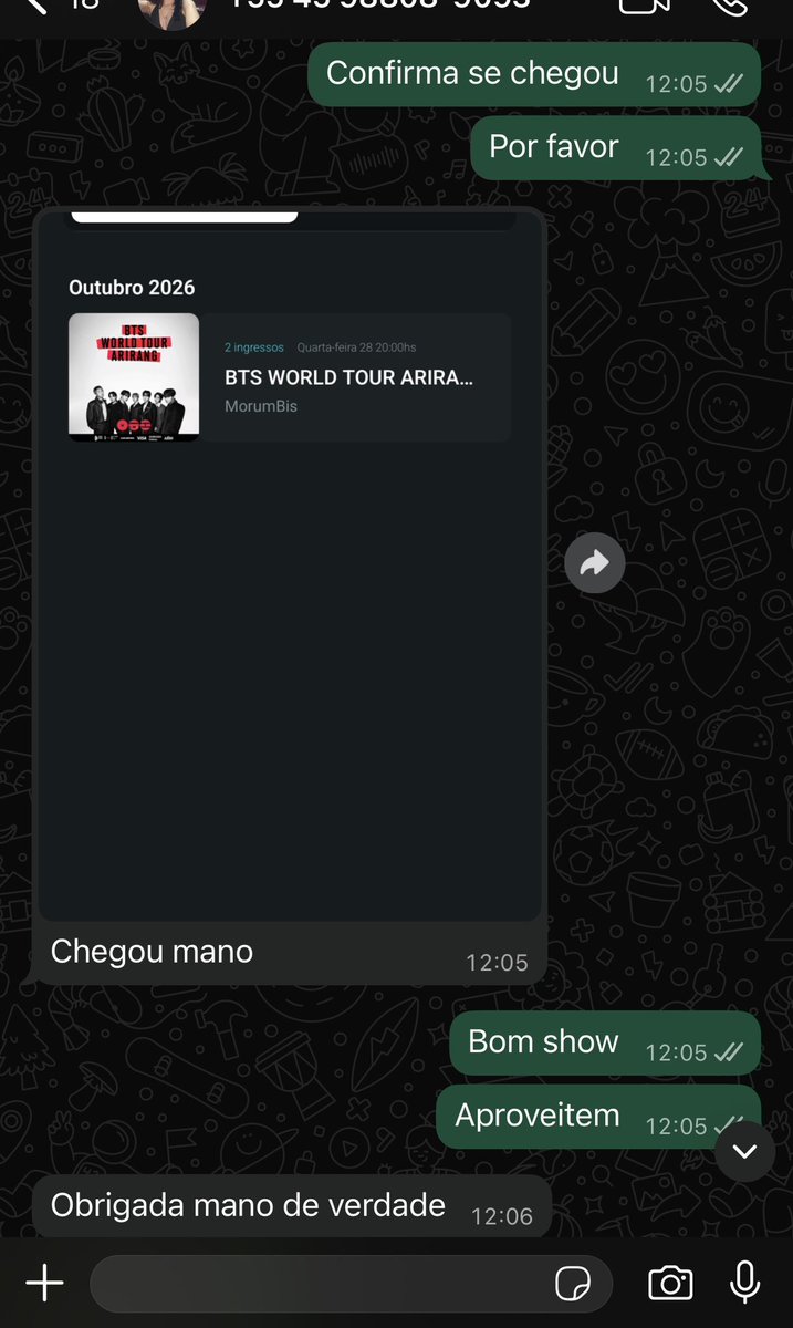 ElmoReselllebr's tweet photo. @armysemgolpes Mais 4 feedbacks BTS saindo meus amigos

Vem no 01 dos ingressos ARMYS https://t.co/BkTDWNExMt