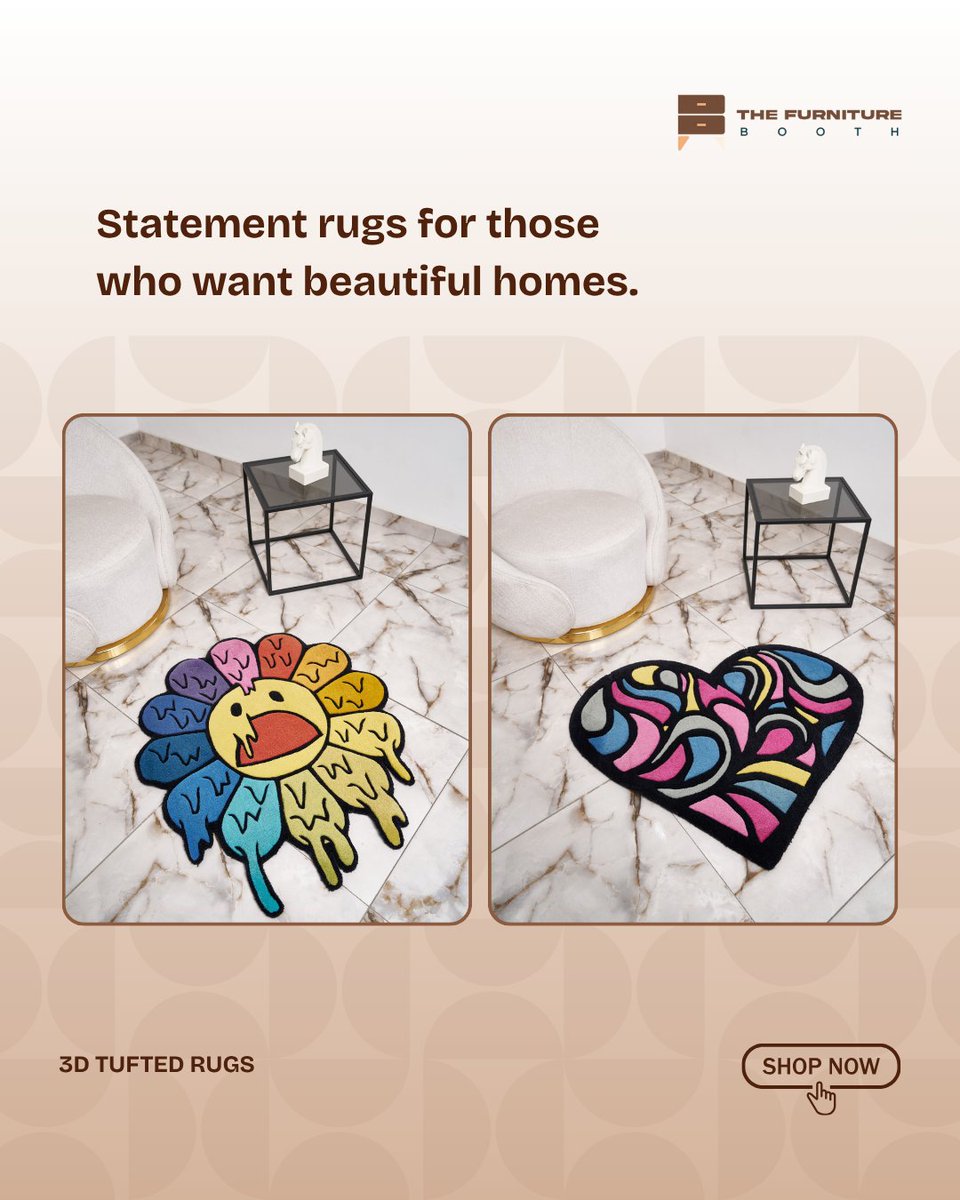 FurnitureBooth's tweet image. Your space isn’t complete without the right rug.
Shop now, send a DM or visit our showroom!
📍 Plot 12 Kusenla Road, Ikate, Lekki Phase 1
📞 +2347073606668

#LuxuryRugs #HomeDecor #InteriorStyle #LagosHomes #TheFurnitureBooth