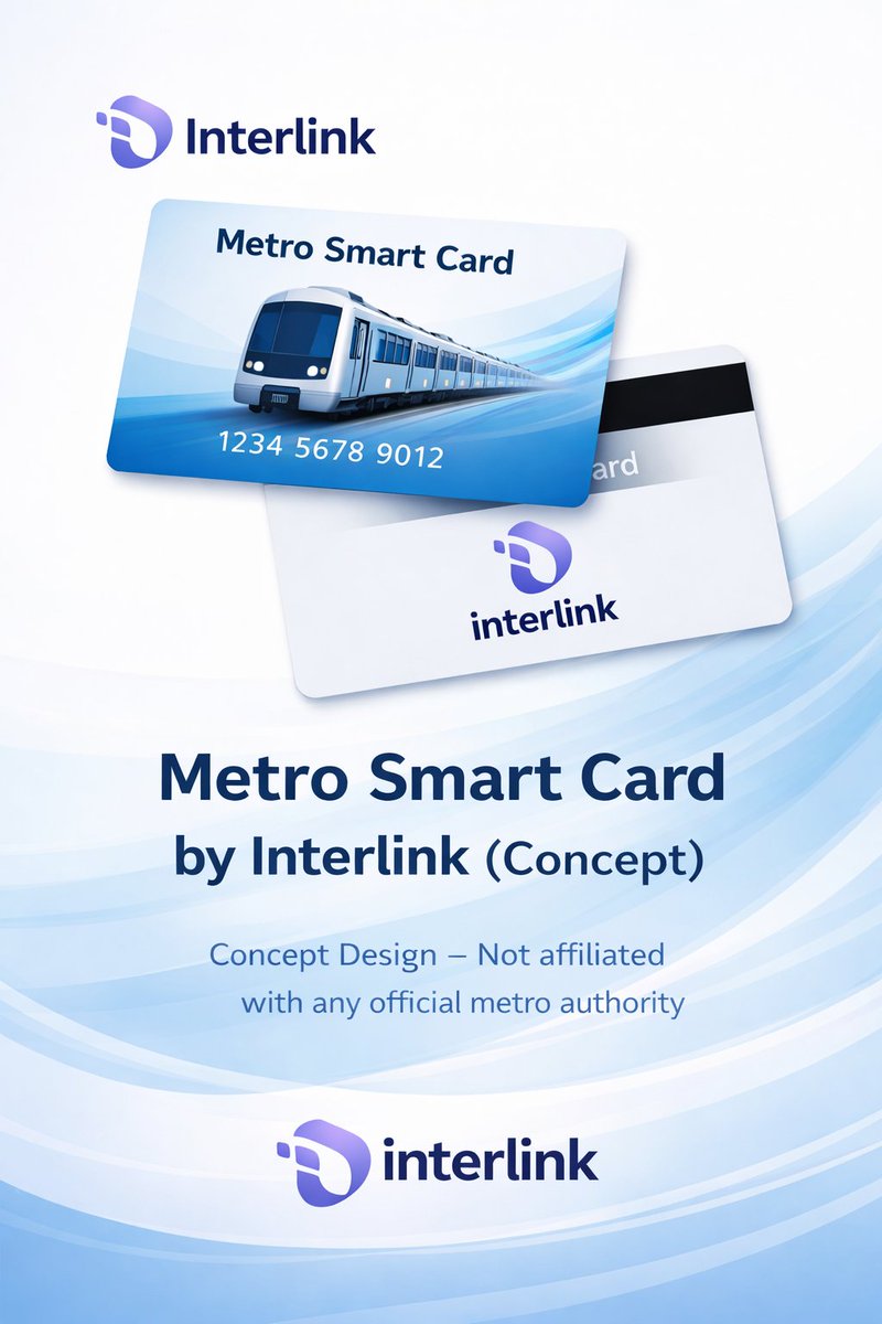 irshadsalmani06's tweet photo. Future of travel starts with Interlink. InterLink Metro Smart Card for faster, smarter journeys.
#ITLG #ITL #Interlink #ITLX #DigitalTransit https://t.co/Fp7bBnmV2s