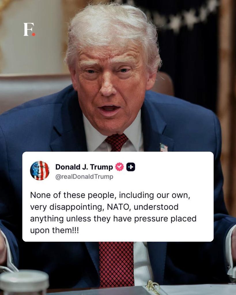 Devilliers002's tweet image. 🚨 ब्रेकिंग: ट्रंप ने NATO को चेतावनी दी! 🔥 ईरान युद्ध में मदद न करने पर बोले- "पेपर टाइगर!" 🐯❌🇺🇸 अमेरिका गठबंधन छोड़ सकता है। 😡 NATO का अंत? 💥🤔

**क्या ट्रंप NATO छोड़ देंगे?** 📊  
🇦) हाँ✅  
🇧) नहीं ❌  
🇨) देखते हैं 👀  
#TrumpNATO #IranWar #Poll 🔥🇺🇸🗳