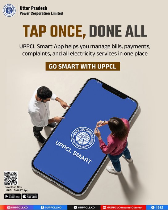 puvvnlsonbhadra's tweet image. Why complicate things? The UPPCL Smart App brings everything together so you can manage your electricity needs effortlessly.  
#UPPCL #PuVVNL #AllInOne #SmartApp
@aksharmaBharat @EMofficeUP @ChairmanUppcl
@CMOfficeUP @ChiefSecyUP @UPPCLLKO