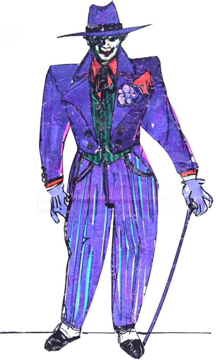 RetroReminiscer's tweet photo. Early original concept art of The Joker created by director Tim Burton for BATMAN (1989). https://t.co/hfcFCVOGDf