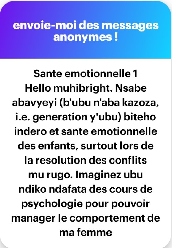 Sir_Umuhirwaa2's tweet photo. " Pour pouvoir manager le comportement de ma femme yakuze in an unhealthy..." 

#18hTea https://t.co/gBAOOc8c4k
