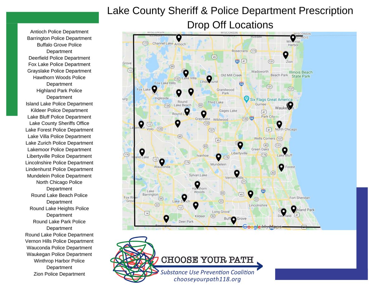 ChooseYourPath8's tweet photo. Lake County Sheriff &amp; Police Department Prescription Drop Off Locations https://t.co/AmVNIjv9xJ