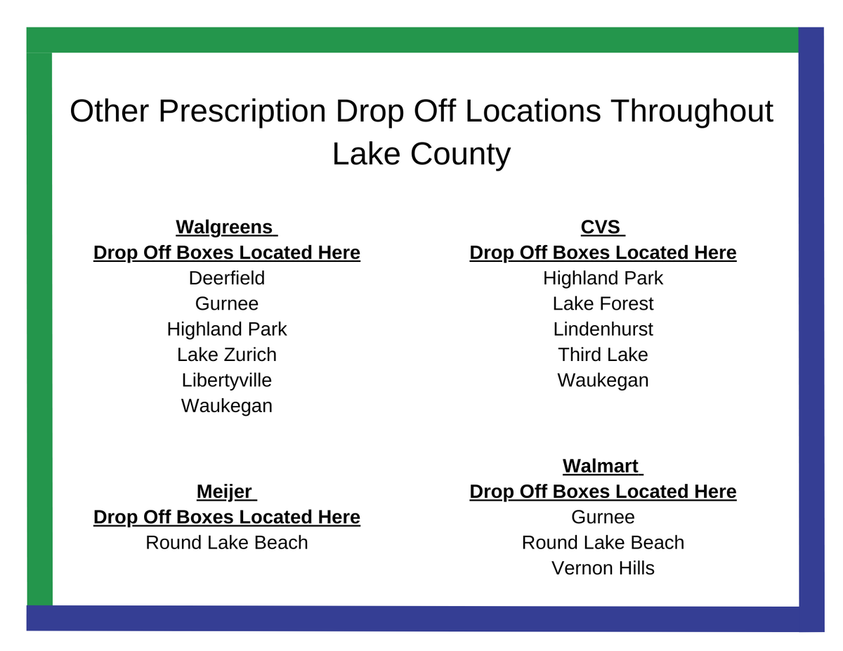ChooseYourPath8's tweet photo. Lake County Sheriff &amp; Police Department Prescription Drop Off Locations https://t.co/AmVNIjv9xJ