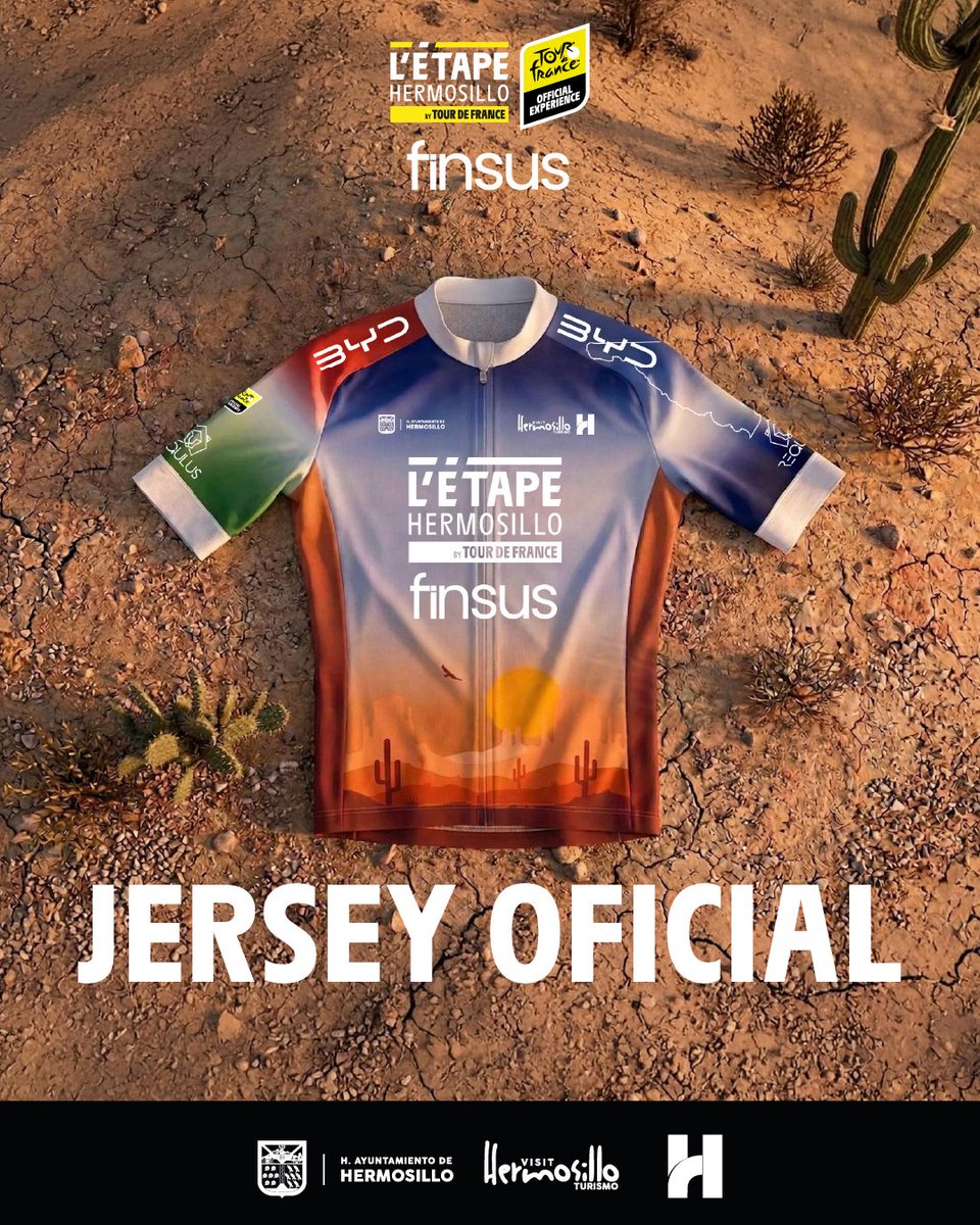 ¿Sabías que este 18 de octubre llega L’Étape Hermosillo? 🚴‍♂️☀️

Un evento de talla internacional que reunirá a ciclistas de todo el país en un recorrido único por nuestra ciudad. Y miren qué orgullo, les presumo la medalla y el jersey oficial, inspirados en nuestro desierto.👏🏼🌵