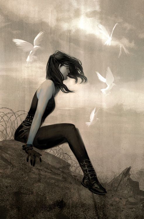ComicCrusaders's tweet image. Death by Justin Totino Tedesco  #comics #comicart #comicbookart #art