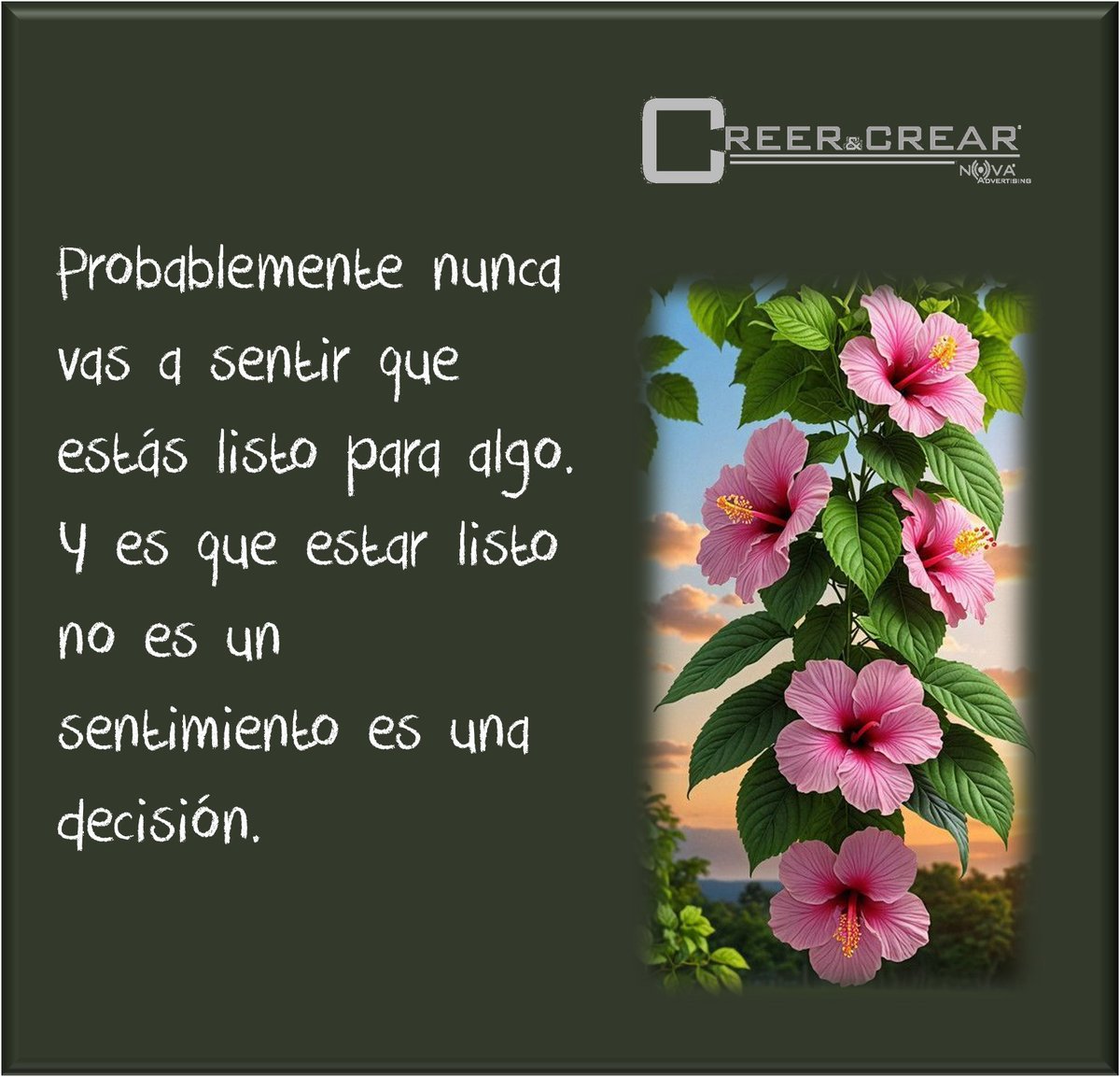 nchernandez1's tweet image. #creerycrear #crecer #aprender #estarlisto #sentimiento #decision