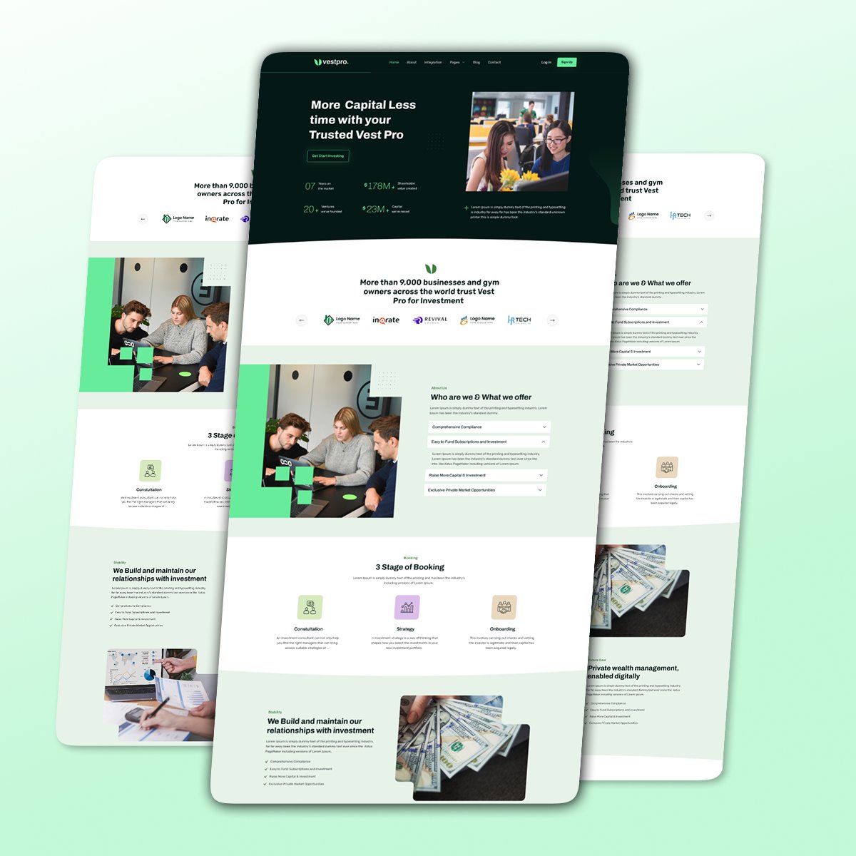 Electronthemes's tweet image. Wealth management firms don't struggle with capability. They struggle with communicating it. Vestpro solves that.

Authority built through design, not just copy.

#UIDesign #WealthManagement #FintechDesign #ElectronThemes