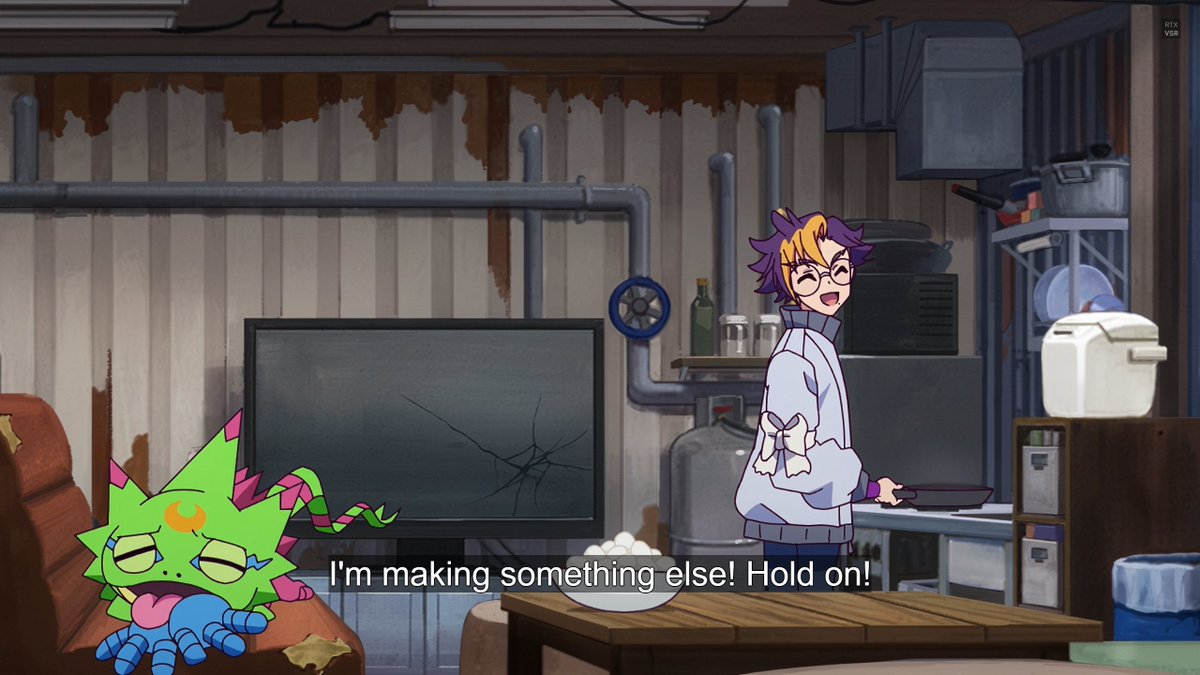 Nero3218's tweet image. Tomoro's silly and weird faces from new episode
#BEATBREAK #Digimon