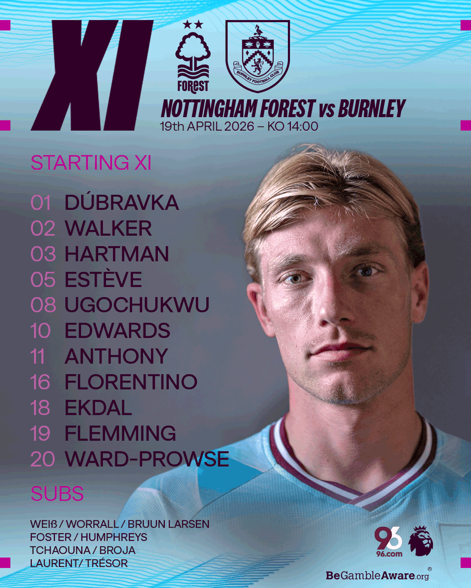 BurnleyOfficial's tweet photo. This is how we line-up 📋

#BurnleyFC https://t.co/AT8evILftY