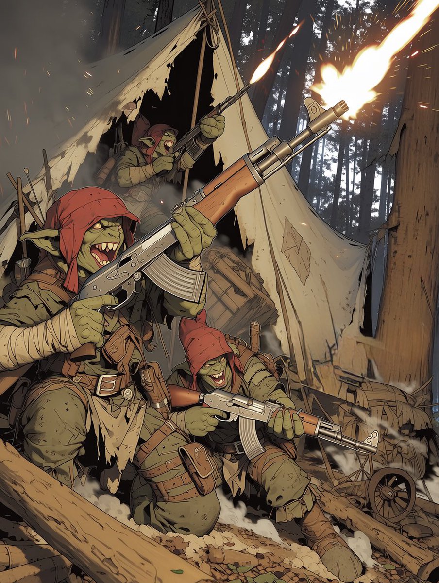 uenrura's tweet image. #Goblin #OC #TacticalFantasy

“GRAA! ZAG! ZAG!!” 🔥