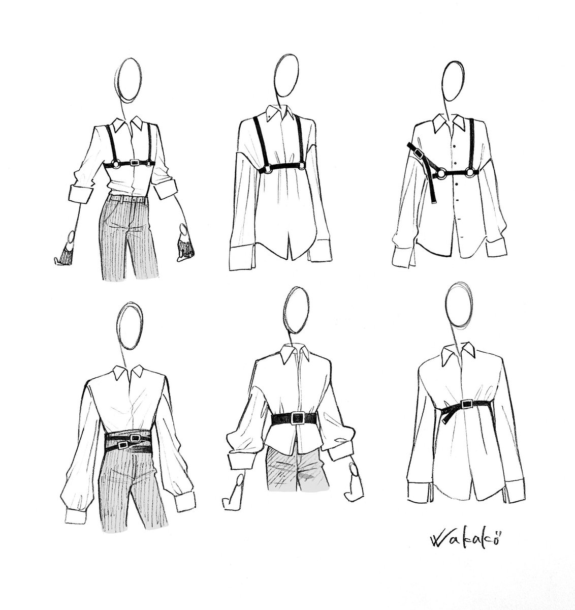 脱力系かっこいい 着崩し方アイデア📝(再掲)
ベルトを使った着崩し方
身につけ方でシルエットをアレンジできる、魅力的なアイテムです🍀