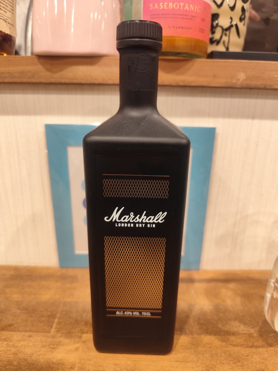 さすが樹林の品揃え。
Marshallからジンが出てるだとぅ？
ミュージシャンはこれ飲まなきゃね！

後日うちのギターを連れてくることになるのであった。

#囲碁将棋喫茶樹林　#ジン　#マーシャルロンドンドライジン　#Marshall　#アンプ　#マーシャルアンプ