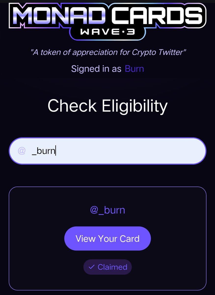 _burn's tweet photo. Am I eligible? @monad 🥱 https://t.co/4dUJ5vLZaz