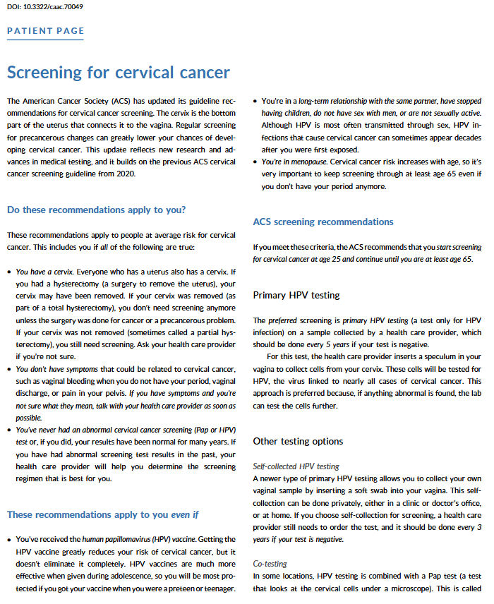 CA: A Cancer Journal for Clinicians tweet media