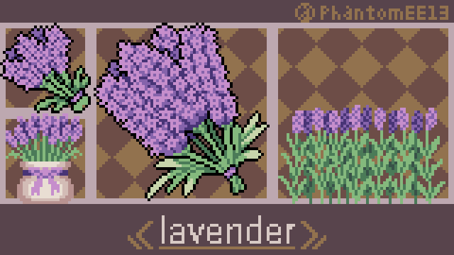 PhantomEE13's tweet photo. ラベンダー🌿
#pixelart #ドット絵 https://t.co/ryqLZO8tnu