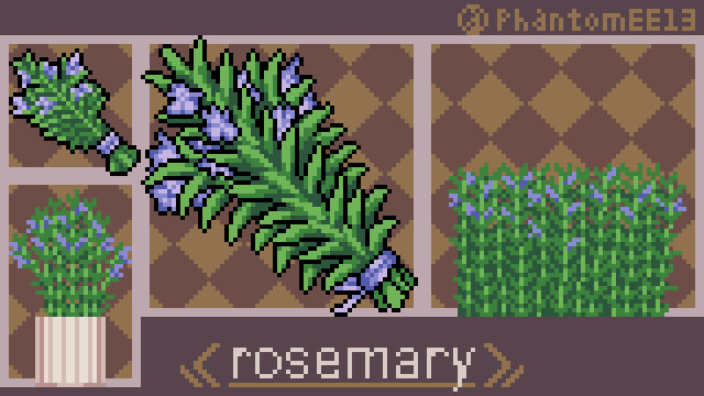 PhantomEE13's tweet photo. ローズマリー🌿
#pixelart #ドット絵 https://t.co/9dK98pWvSs