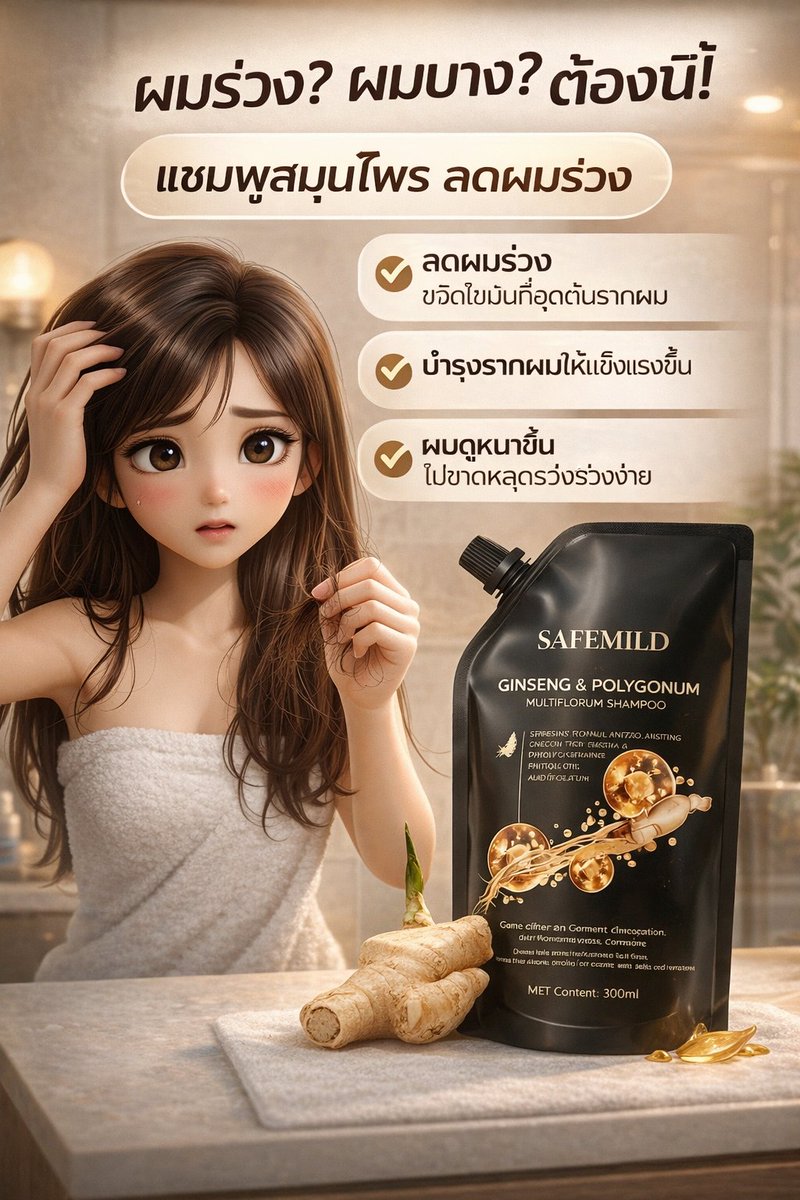 Ponglang5's tweet photo. 💥ผมร่วงทุกครั้งที่สระ…จนเริ่มไม่กล้าสางผมแรงๆ แบบเราเป็นอยู่ไหม? 😓
ลองเปลี่ยนมาใช้แชมพูสมุนไพร ลดผมร่วง ฟื้นฟูรากผมให้แข็งแรงขึ้น
ใครเคยเครียดเพราะผมบาง ต้องลองตัวนี้จริงๆ
👉 https://t.co/huGtM3WNhw
#ผมร่วง #ผมบาง #แชมพูสมุน���พร #ดูแลเส้นผม #รีวิวจริง https://t.co/Zuww1ynL9s