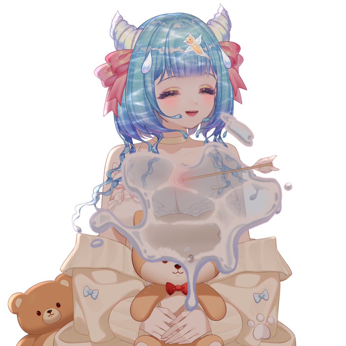 Moki ⋆｡˚ Vtuber🫧🩵 tweet media