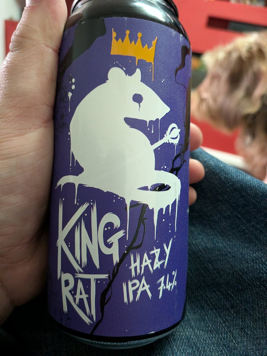 Anth16BitHero's tweet photo. A beer for our rat king https://t.co/vSAZ1norSu