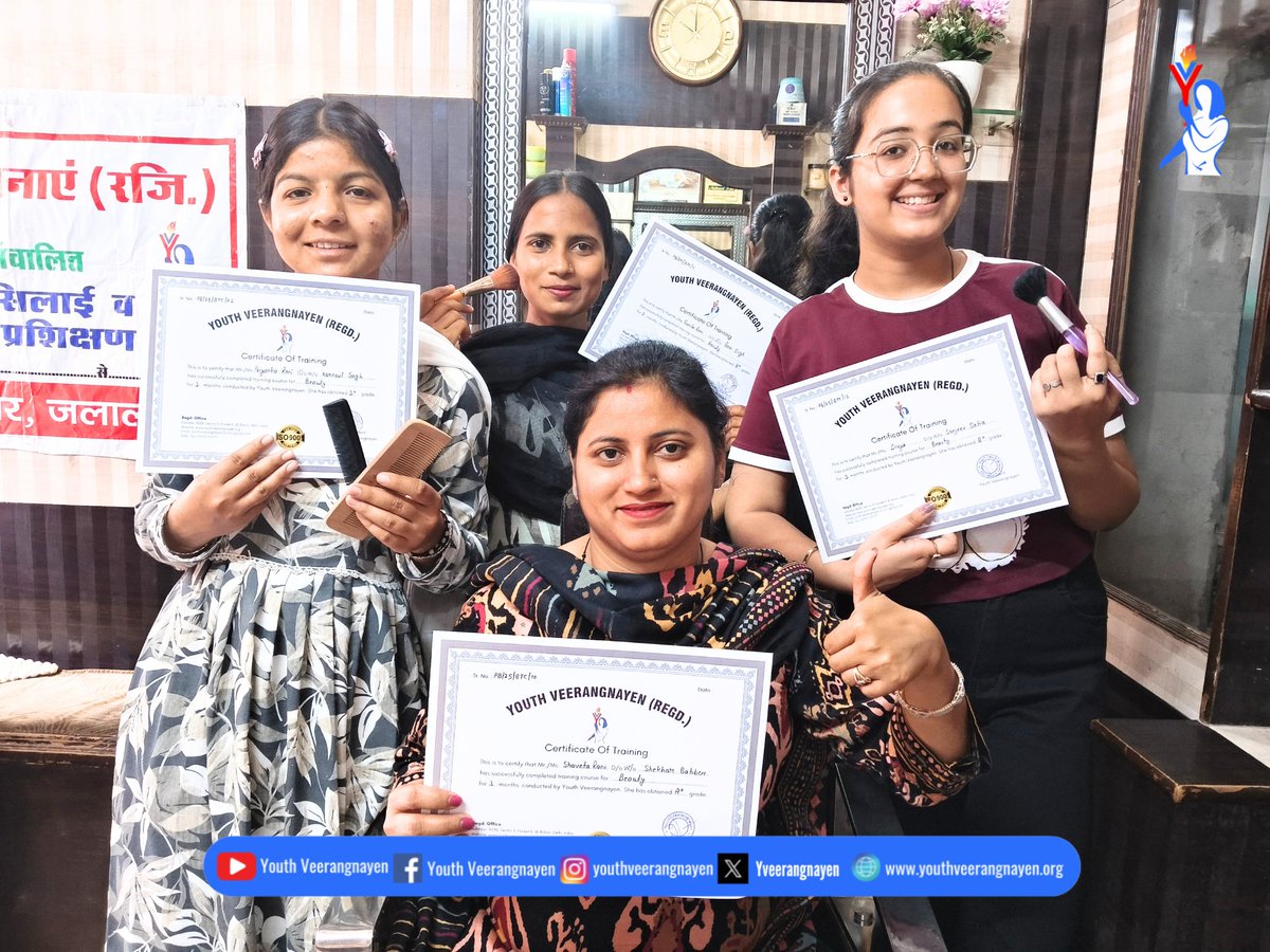 Yveerangnayen's tweet photo. From learning to achieving — Jalalabad edition 🎓
Our trainees have completed their Stitching and Beauty courses at the FREE Skill Development Center.
A proud moment for every learner.
#jalalabad #WomenEmpowerment #CertificateDistribution #StitchingCourse #BeautyTraining https://t.co/P0LsM5tEUs