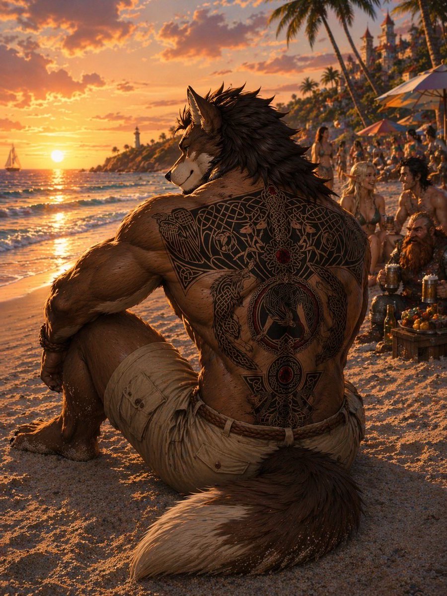 NobleKB123's tweet image. Happy Sunday People, since it’s a nice sunny day here might as well not waste the day 😊☀️☀️☀️
#wolf #isekai #beach #sefiesunday #tattoos