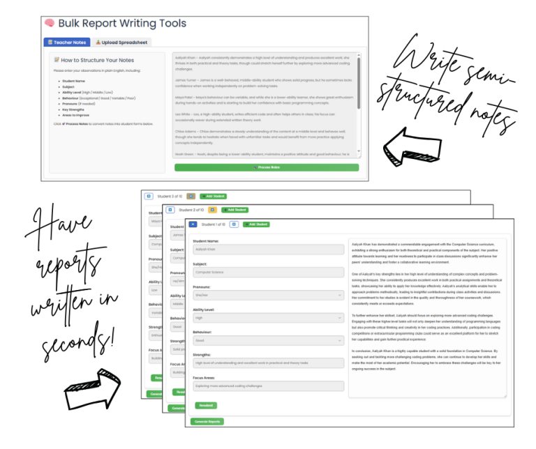 theEducatorAI's tweet image. Save time and energy with Student Report Writer! Instantly craft detailed class reports using your own notes and AI magic. 📝✨ Perfect for busy teachers who want to focus on what truly matters!
theeducator.ai
#CPD #Teaching #FutureOfEducation