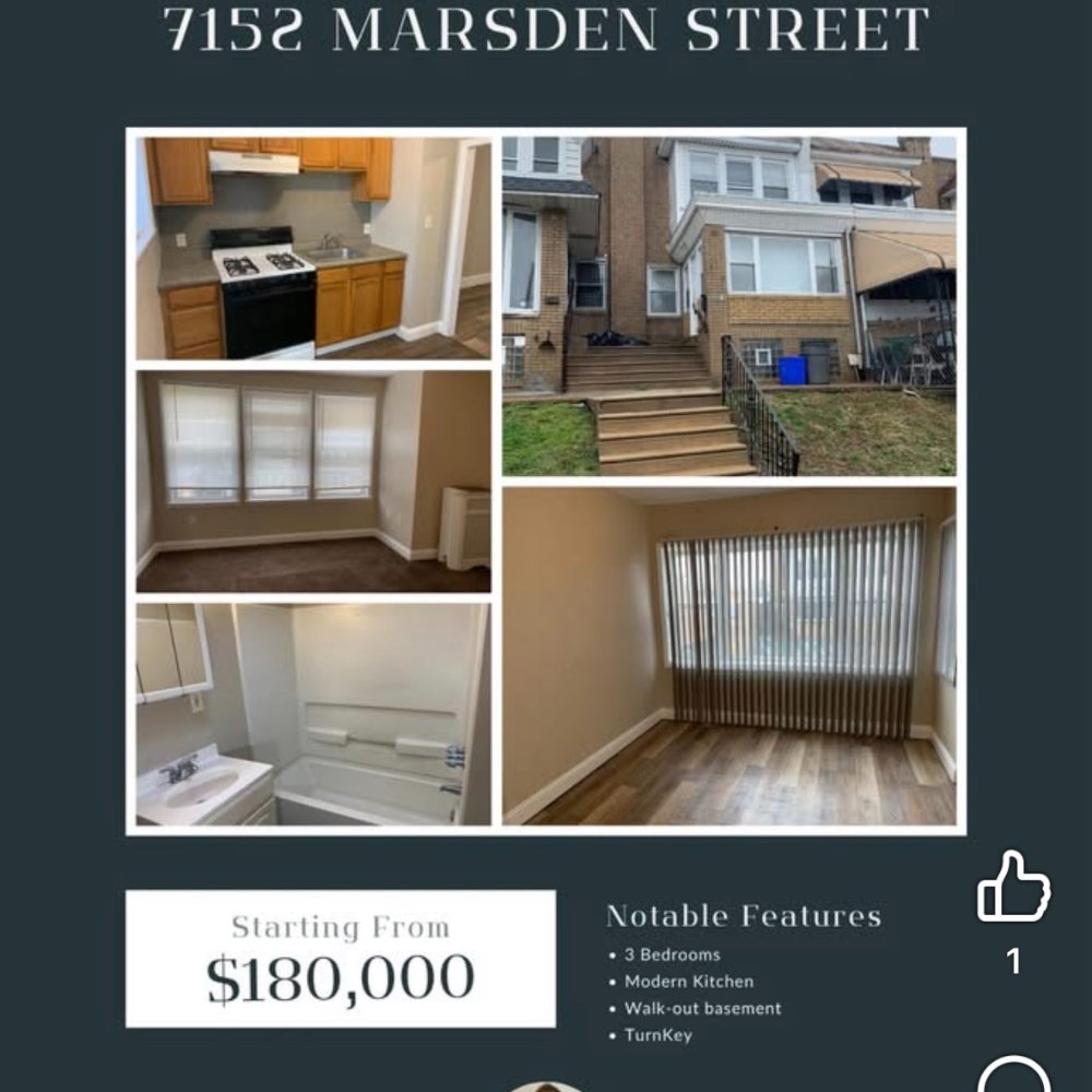 PeterDragani's tweet image. 🎈Happy #Home Sale Anniversary to my seller!  Just 2 years ago, we listed this home, which was #UnderContract ion 4 Days!🎈
📍 7152 Marsden Street, Philadelphia
💰 $182,000
📅 April 19th, 2024