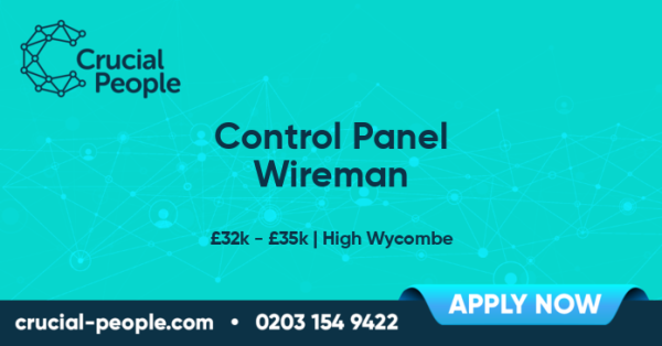 CrucialJobs's tweet image. Is this the job for you?! Control Panel Wireman, £32k - £35k - #HighWycombe. paiger.link/803642487