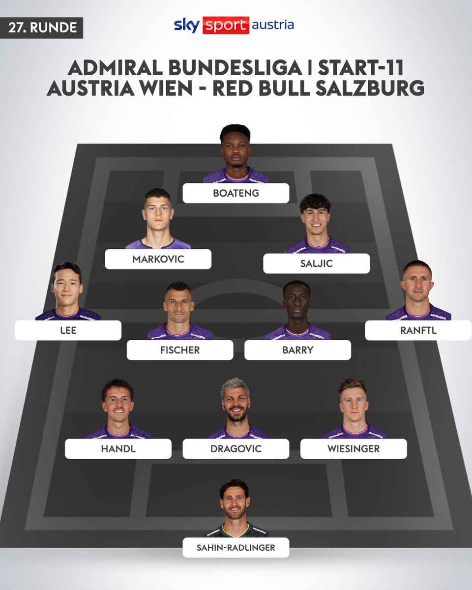 SkySportAustria's tweet photo. #Start11 @FKAustriaWien​

#SkyBuliAT | #FAKRBS https://t.co/VRbibL71Px