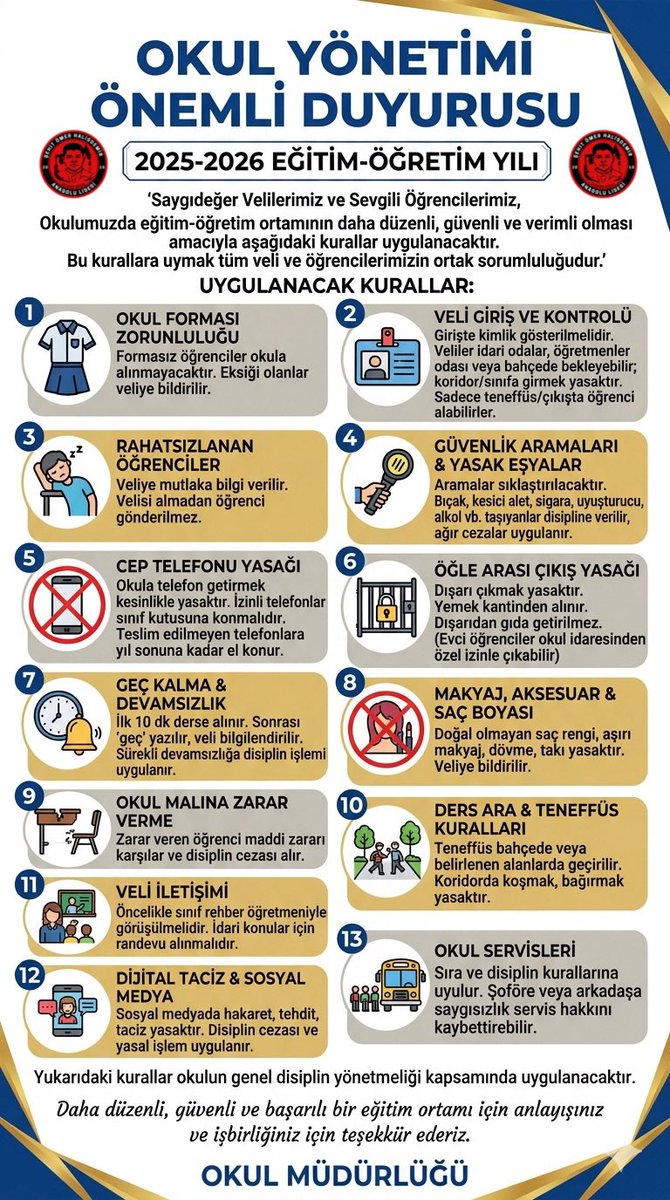 SehitBatman's tweet photo. 19/04/2026 TARİHİNDE YAPILAN 2025 2026 EĞİTİM ÖĞRETİM YILI 2 DÖNEM VELİ TOPLANTISINDA VELİLERLE BERABER OKUL İDARESİNİN ALMIŞ OLDUĞU KARARLAR https://t.co/eJxI8B467i
