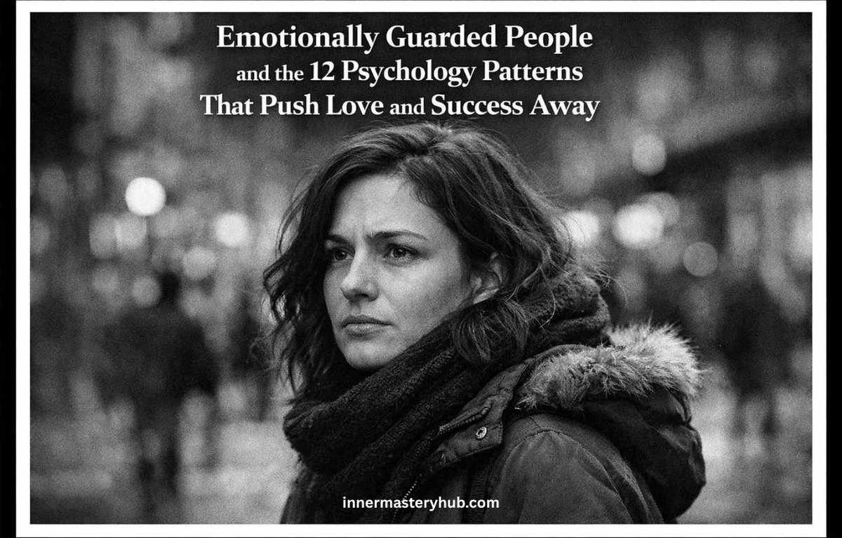 innermasteryy's tweet image. Emotionally guarded people limit their vulnerability and emotional expressiveness to safeguard their feelings. This arises in response to emotional overload, fear of rejection, or past trauma.
Read here: innermasteryhub.com/emotionally-gu…
#EmotionallyGuarded #AttachmentStyle #InnerHealing
