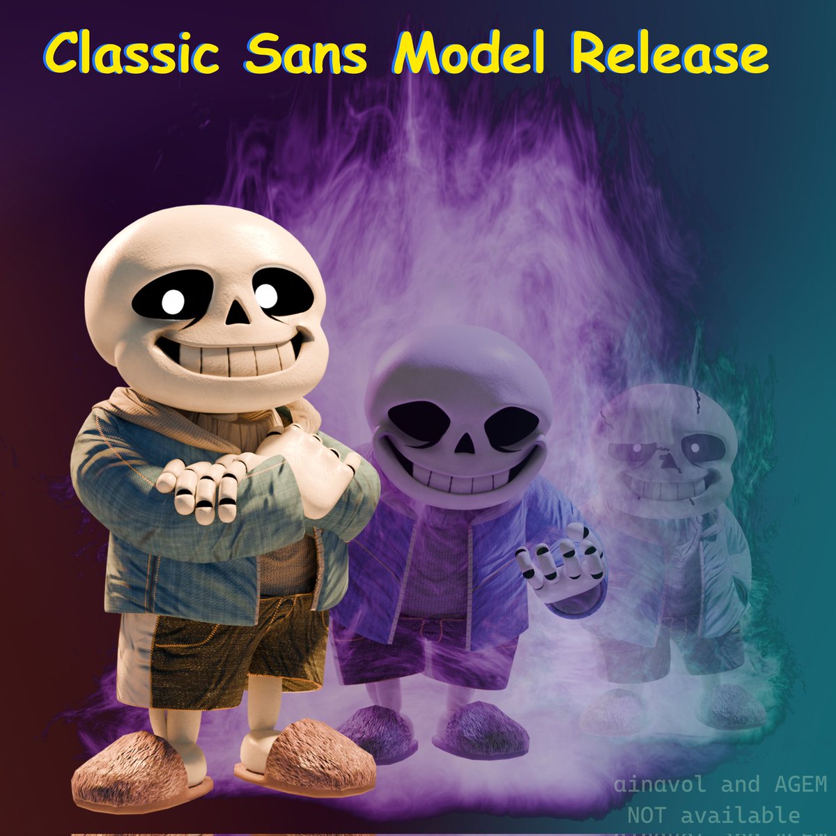 05Iltroller's tweet image. Classic Sans Model Release

Link and rules in the comments

#blender #3dmodel #undertale #deltarure #vrchat