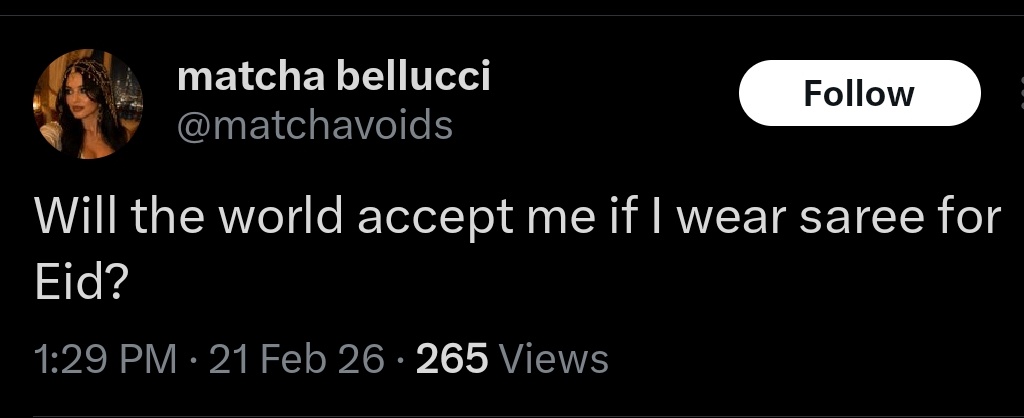 Bixch wants to be Indian so bad