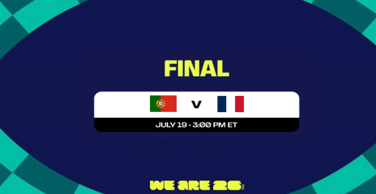 CHINGCHANCHU369's tweet image. World Cup 2026 Final

Portugal Vs France

Prediction #portugal #france #ronaldo #mbappe #worldcup2026